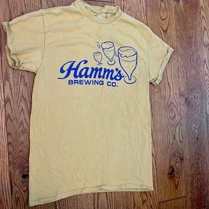 Hamms Brewing Beer Shirt Unisex Small or Men’s Small
